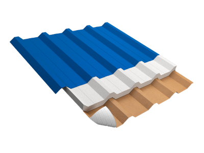Filme trapezoidal azul